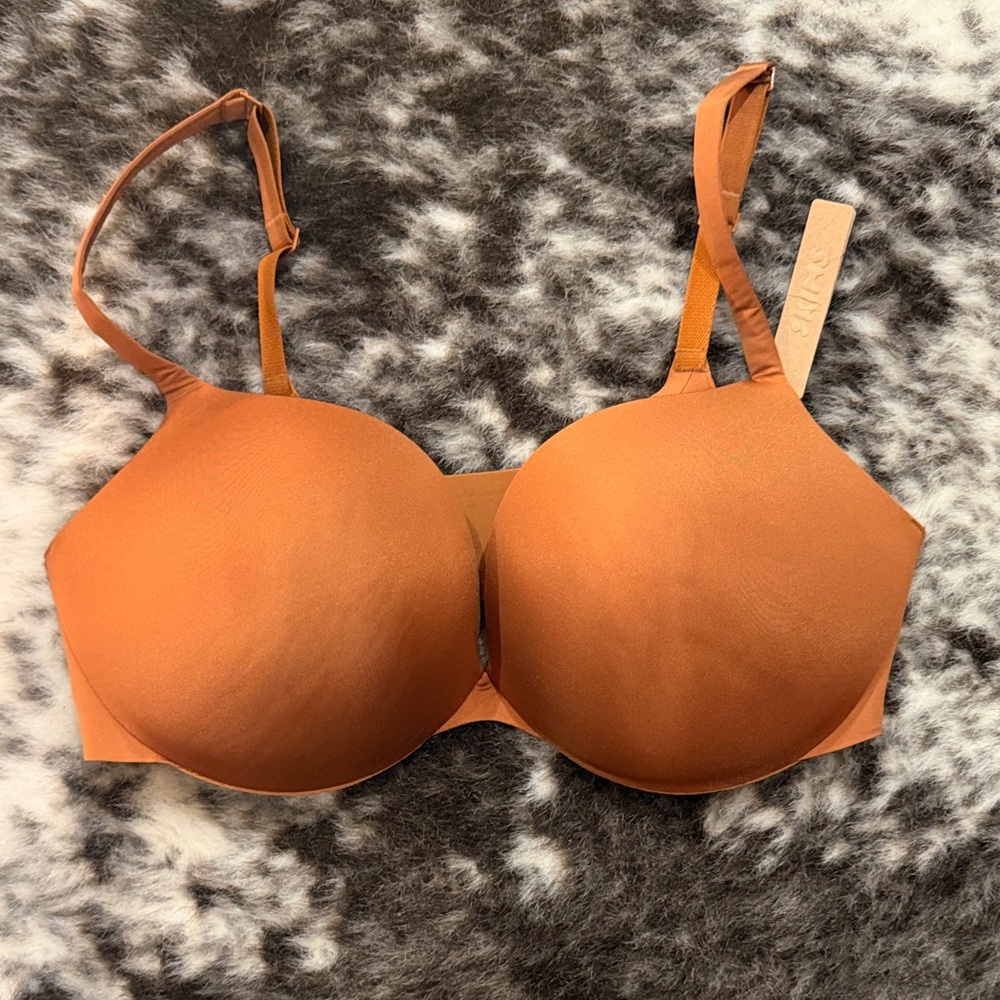 SKIMS Ultimate Push-Up Plunge Bra – Bronze – Size 38D